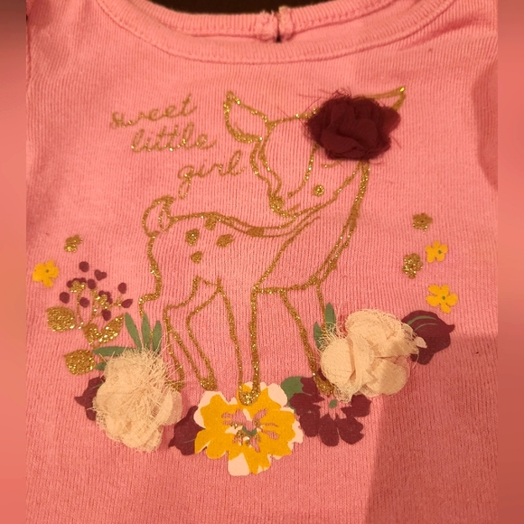 🌟5/$25 Sweet Little Girl Deer Onesie Size 9 Months - Picture 2 of 6
